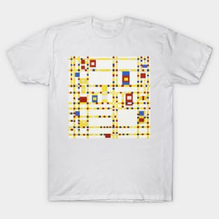 Piet Mondrian Broadway Boogie Woogie T-Shirt